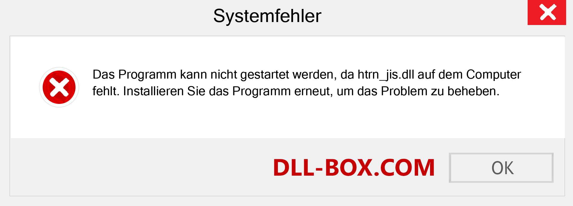 htrn_jis.dll-Datei fehlt?. Download für Windows 7, 8, 10 - Fix htrn_jis dll Missing Error unter Windows, Fotos, Bildern