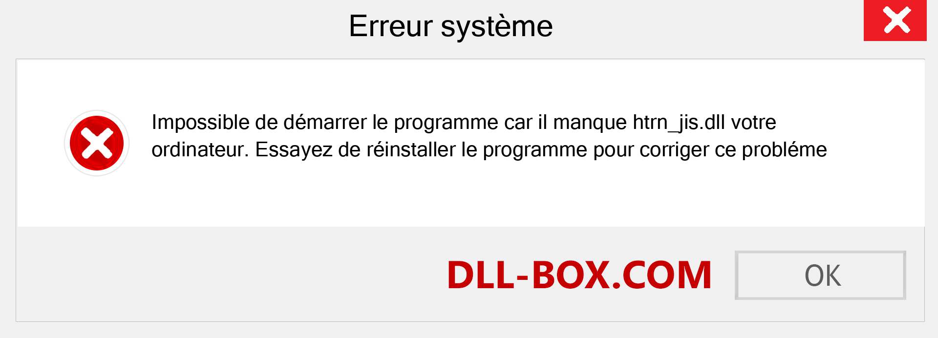 Le fichier htrn_jis.dll est manquant ?. Télécharger pour Windows 7, 8, 10 - Correction de l'erreur manquante htrn_jis dll sur Windows, photos, images